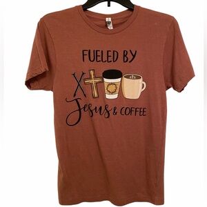 ‘Fueled by Jesus & Coffee’ Women’s Graphic T-Shirt
